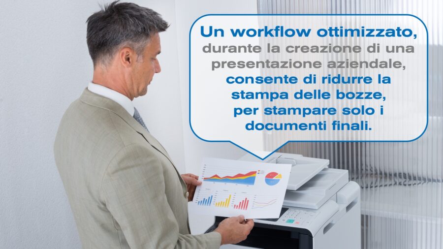 PRINTLAB 🖨💡 🔟 Un workflow ottimizzato consente di ridurre la stampa delle bozze per stampare solo i documenti finali.