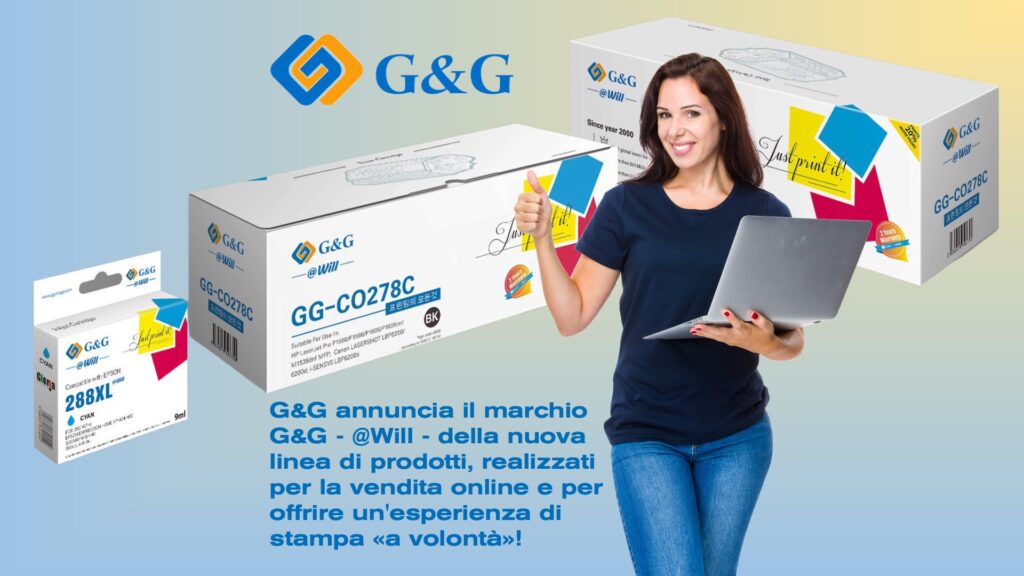 G&G annuncia il marchio @Will per la stampa a volontà