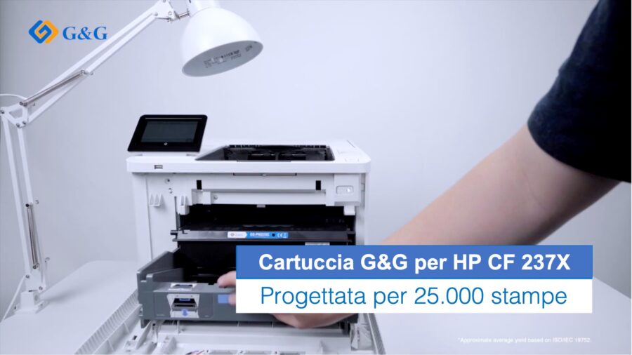La cartuccia G&G per HP CF 237X progettata per 25.000 stampe