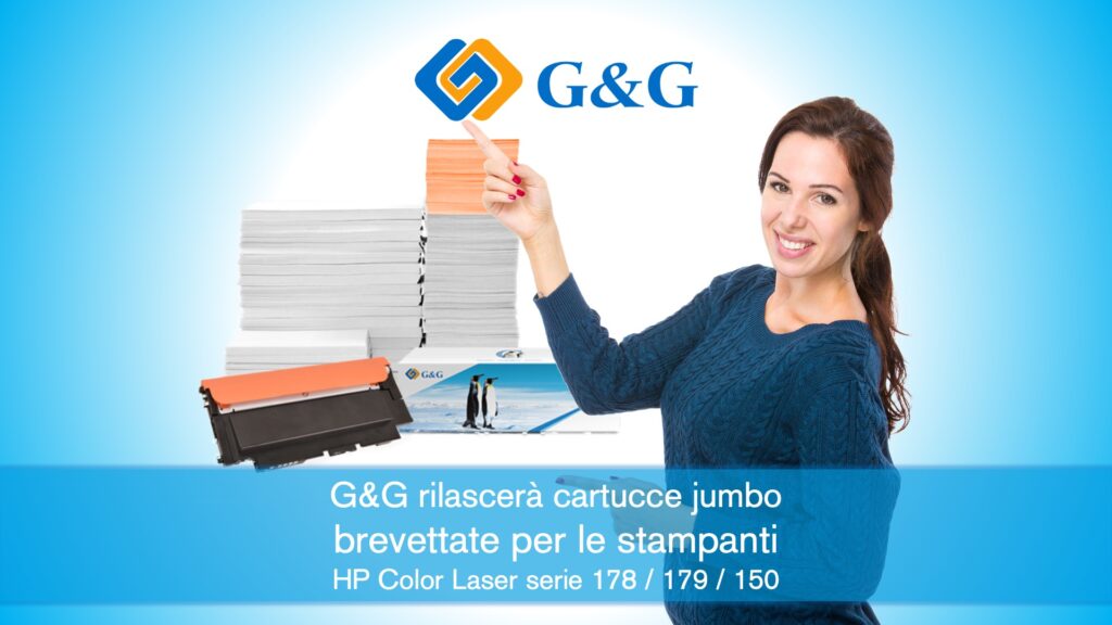 G&G rilascerà cartucce jumbo brevettate jumbo per stampanti HP Color Laser della serie 179/178/150 per soddisfare le esigenze di risparmio sui costi di stampa.