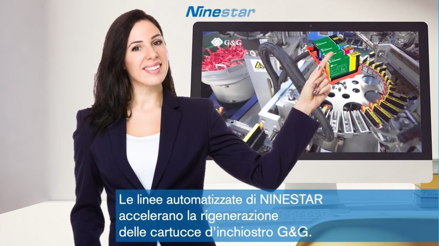 Le linee automatizzate di Ninestar accelerano la rigenerazione delle cartucce d'inchiostro