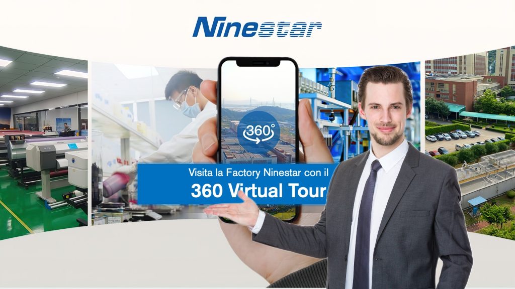Visita la Factory Ninestar con il 360 Virtual Tour. Nel marzo 2020, Ninestar ha rilasciato il 360 Virtual Tour della Factory progettato per una navigazione anche con dispositivi mobili utilizzando la tecnologia VR a 360 gradi.