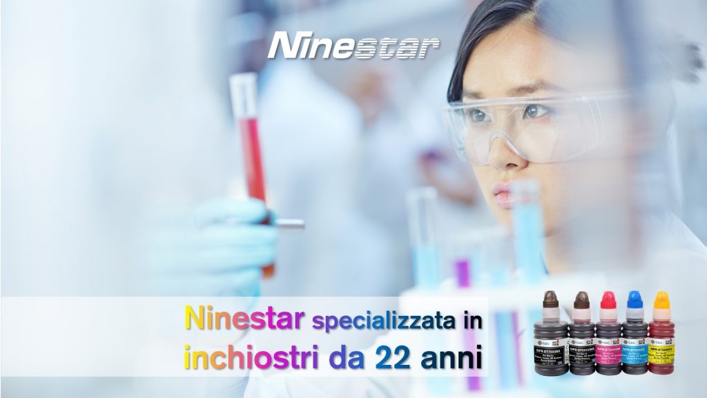 Ninestar specializzata nella produzione di inchiostri da 22 anni