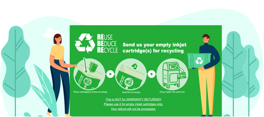 Il Programma Going Green per la spedizione delle cartucce esaurite - REuse - REduce - REcycle 