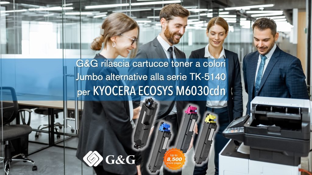 G&G rilascia Cartucce Toner a colori JUMBO alternative alla serie KYOCERA TK-5140