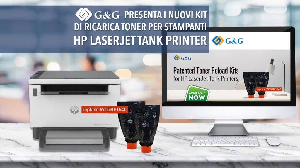 sono disponibili i nuovi kit di ricarica G&G per HP Laserjet tank cover OK