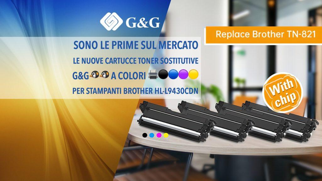 Prime sul mercato le nuove cartucce toner sostitutive G&G🐧🐧a colori ⚫️🔵🟣🟡 per l'uso con stampante 🖨️ Brother HL-L9430CDN