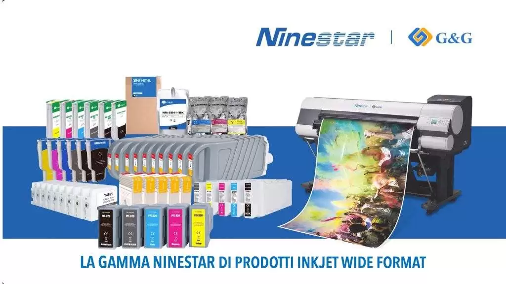 La Gamma Ninestar di prodotti inkjet wide format
