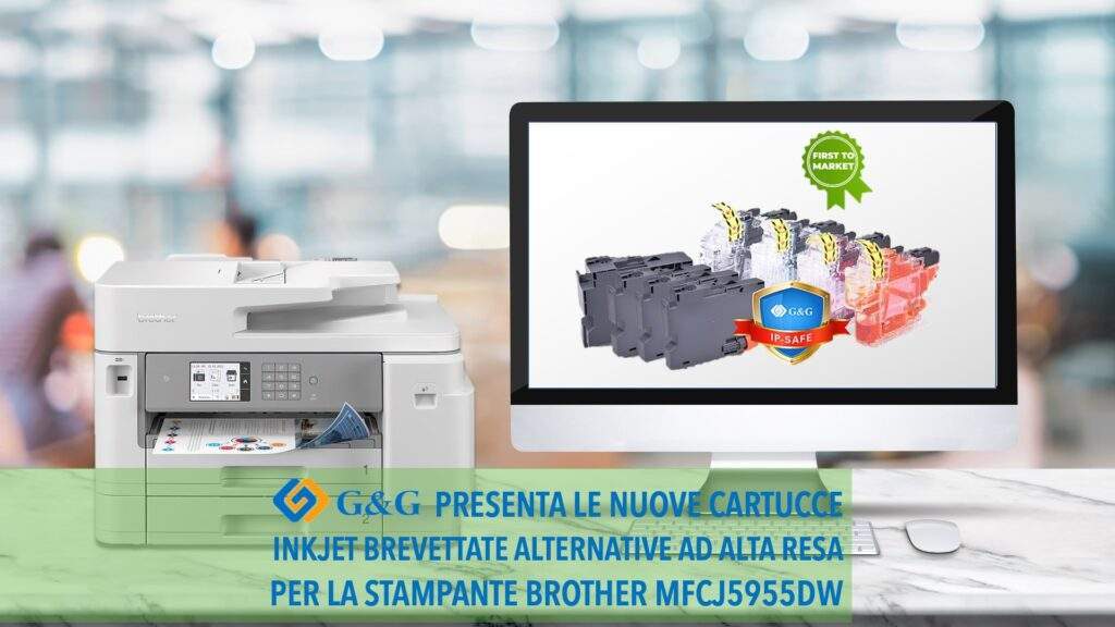 Sono disponibili le Cartucce inkjet brevettate alternative G&G ad alta resa per stampante Brother MFC-J5955DW