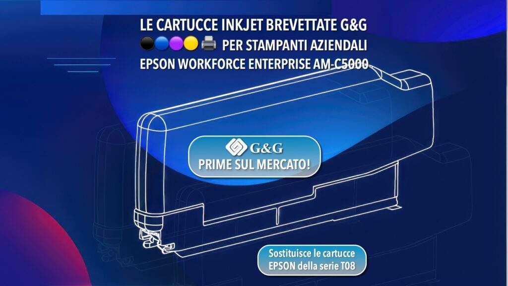 LE CARTUCCE INKJET BREVETTATE G&G ⚫🔵🟣🟡 🖨️ PER STAMPANTI AZIENDALI EPSON WORKFORCE ENTERPRISE AM-C5000