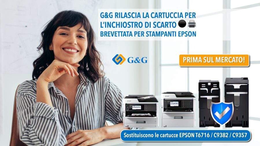 G&G rilascia la cartuccia per l'inchiostro di scarto brevettata per stampanti EPSON
