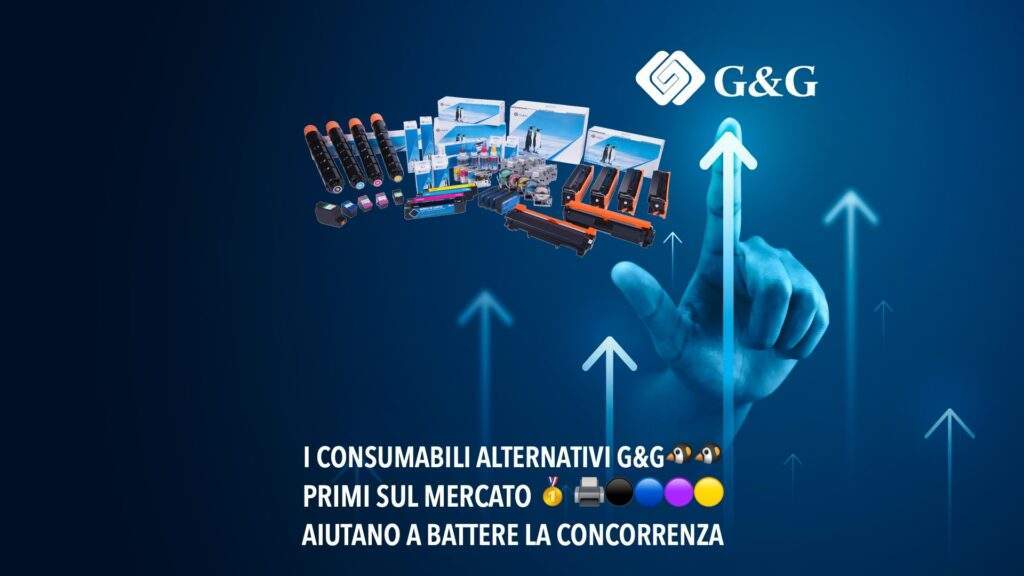 I consumabili alternativi G&G🐧🐧 primi sul mercato🥇🖨️⚫🔵🟣🟡 aiutano a battere la concorrenza, ad aumentare la redditività e a fidelizzare i clienti