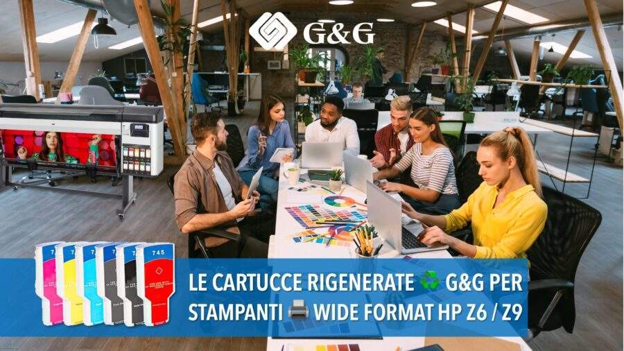 LE CARTUCCE RIGENERATE ♻️ G&G PER STAMPANTI 🖨️ WIDE FORMAT HP Z6 / Z9