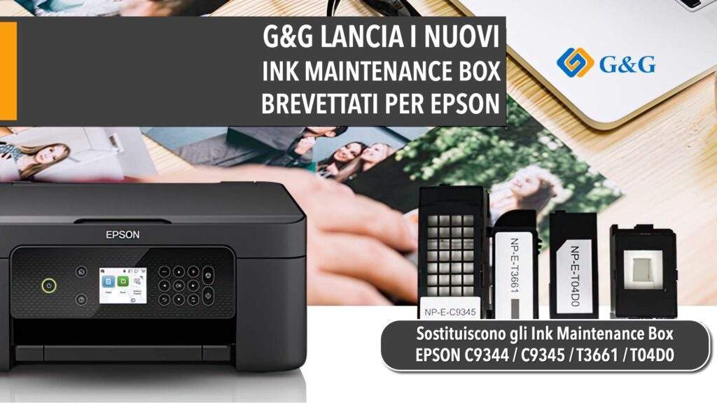 G&G LANCIA GLI INK MAINTENANCE BOX BREVETTATI PER EPSON