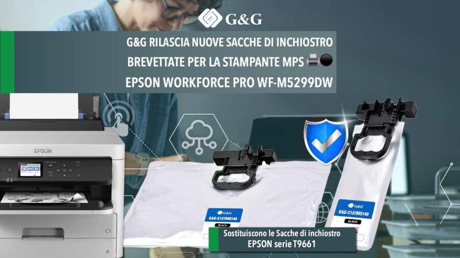 G&G rilascia nuove sacche di inchiostro brevettate per stampanti MPS Epson WorkForce Pro WF-M5299DW
